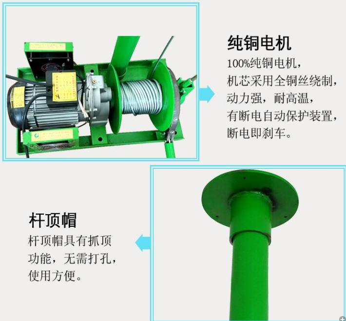 純銅電機、頂帽
